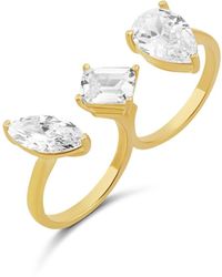 SHYMI - Two Finger Fancy Shape Statement Ring - Lyst
