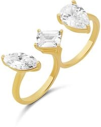 SHYMI - Two Finger Fancy Shape Statement Ring - Lyst