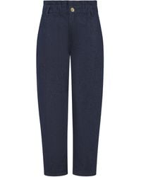 Nooki Design - Denim Cotton-Blend Trousers - Lyst
