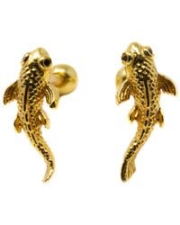 NASI SILVER - Neshama Fish Studs - Lyst