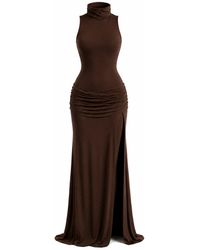 Maison De Gala - Isadora Mocha Gown - Lyst