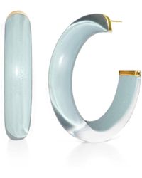 Gold & Honey - Medium Illusion Hoops - Lyst