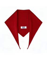 London Atelier Byproduct - Wool Small Triangle Knitted Scarf - Lyst