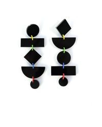 By Chavelli - Geometric Dangly Statement Earrings - Lyst