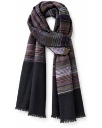 Stovaria - Midnight Mosaic Cashmere Silk Handwoven Scarf - Lyst