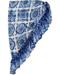 Nur Karaata - Lily Bleu Blanc Skirt - Lyst
