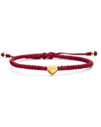 Harbour Uk - Vermeil Heart Rope Bracelet - Lyst