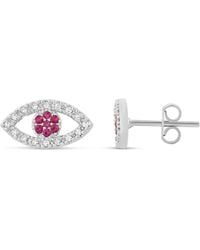 SHYMI - Pave Evil Eye Studs - Lyst
