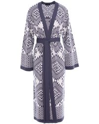 concept A trois - Graphic Print Knit Cardigan - Lyst