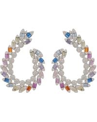LÁTELITA London - Harlequin Hoop Earrings - Lyst