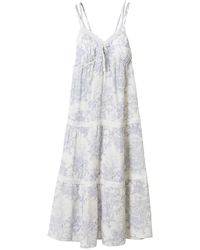 Luna Luz - French Toile Bamboo Rayon Nightdress With Built-In Bra Cups – - Lyst