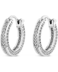 SALLY SKOUFIS - Boundless Earrings With Made Cz Diamond Stimulant - Lyst