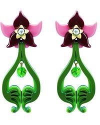Gissa Bicalho - Handmade Acrylic Earring Iris - Lyst