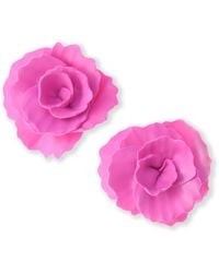 By Chavelli - Rosette Large Stud Earrings - Lyst