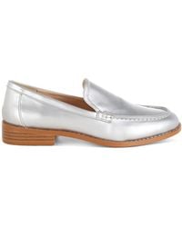 Rag & Co - Corleone Pleather Stacked Heel Loafers - Lyst