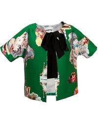 Maxjenny - Cropped Jacket With Bow - Lyst