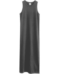 Zenzee - Cotton Cashmere Maxi Dress With Side Slits - Lyst