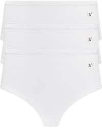 Nudea - The Organic Cotton Midi Brief Three Pack - Lyst