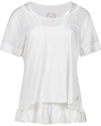 Conquista - Layered Tencel Jersey Duo Top With Elegant Ruffle Detail - Lyst