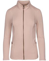 Oh!Zuza - Neutrals Zip-Up Funnel Neck Sweatshirt - Lyst