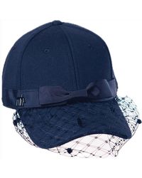 Misa Harada Millinery - Gigi Veiled Baseball Cap - Lyst