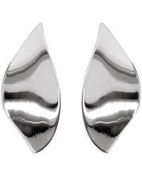Ware Collective - Neutrals / Curve Leaf Earrings - Lyst