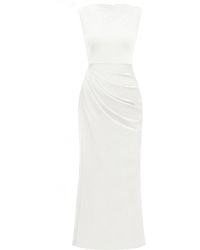 ALINA CERNĂTESCU - Whisper Midi Lyocell Dress Classic With Open Back - Lyst