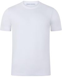 Paul James Knitwear - Midweight Julius Cotton Knitted T-Shirt - Lyst