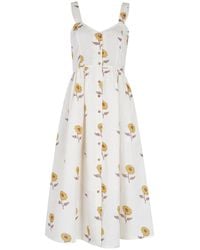 Em & Shi - Sunflower Hand Block Strap Dress - Lyst