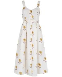 Em & Shi - Sunflower Hand Block Strap Dress - Lyst