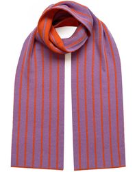 INGMARSON - Thin Stripe Wool & Cashmere Scarf - Lyst