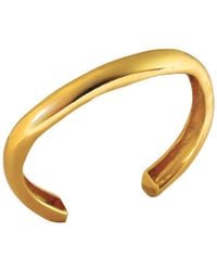 LINYA JEWELLERY - Grel Thick Asymmetric Shiny Bracelet - Lyst