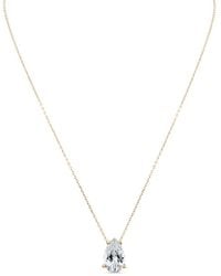 SALLY SKOUFIS - Droplet Necklace With Made Cz Diamond Stimulant - Lyst