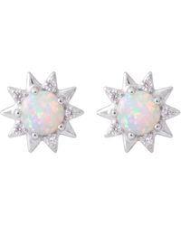 LÁTELITA London - Sunflower Opal Stud Earrings - Lyst
