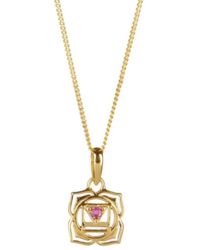 Charlotte's Web Jewellery - Root Chakra Vermeil Necklace - Lyst