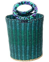 ORTUS - Inyene Straw Bucket Bag - Lyst