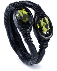 German Kabirski - Vesta Anthracite Plated Ring With Chrome Diopside - Lyst