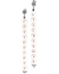 Mineralgems•Studio - Pearl Thread Earrings - Lyst