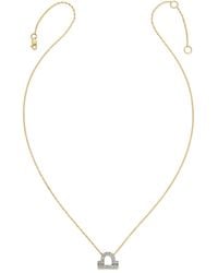 Heather Hawkins Jewelry - Horoscope Zodiac Libra Scales Symbol Fine Diamond Fourteen Karat Necklace - Lyst
