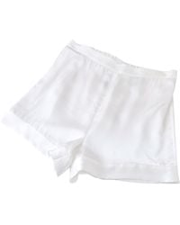 Soft Strokes Silk - Pure Mulberry Silk High-Waisted Shorts - Lyst