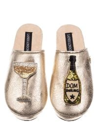 Laines London - Softie Slippers With Dom Darling Champagne Brooches - Lyst