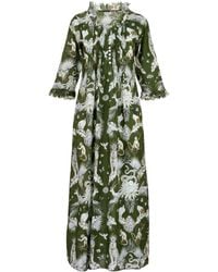 At Last - Cotton Annabel Maxi Dress - Lyst