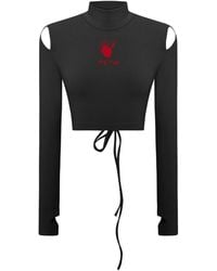 Pcfg - Long Sleeve Crop Top - Lyst