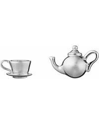 Lily Charmed - Sterling Teapot & Teacup Stud Earrings - Lyst
