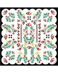 Jessie Zhao New York - Double Sided Silk Scarf Floral Parade - Lyst