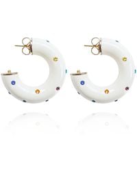 Saule Label - Neutrals Alba Hoops - Lyst
