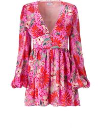 Lita Couture - Floral Print Jumpsuit - Lyst
