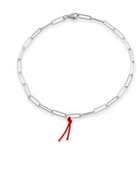 The Pheia - Paperclip Chain Anklet - Lyst