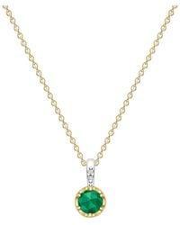 Dinny Hall - May Emerald Birthstone Pendant - Lyst