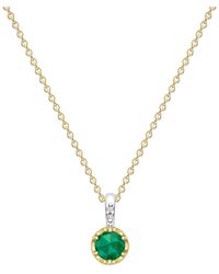 Dinny Hall - May Emerald Birthstone Pendant - Lyst
